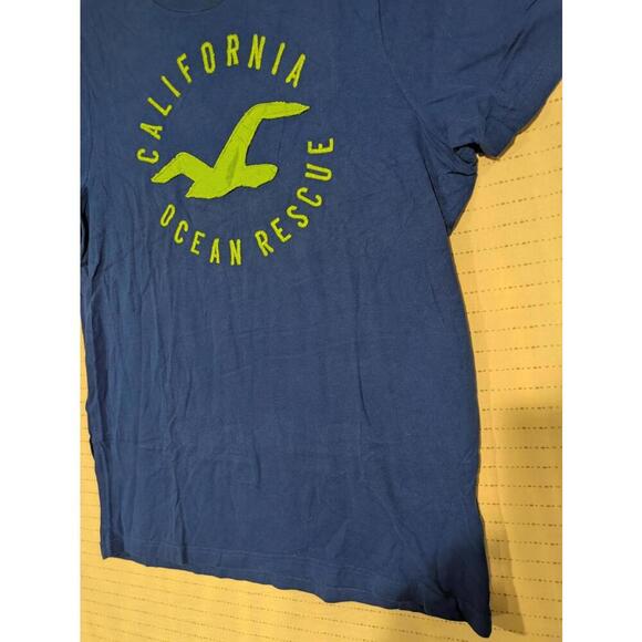 Hollister California Ocean Rescue T-Shirt - Blue Mens XL - Picture 5 of 9